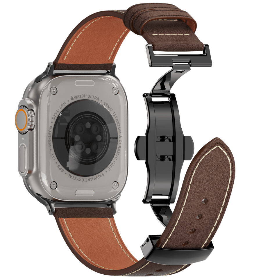 Leather Butterfly Band – Ideal Gift for Apple Watch - Wear with style