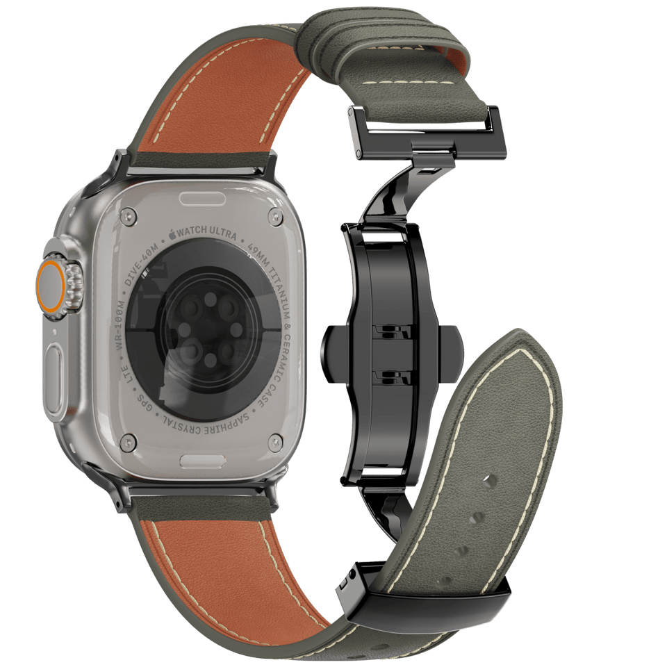 Leather Butterfly Band – Ideal Gift for Apple Watch - Wear with style