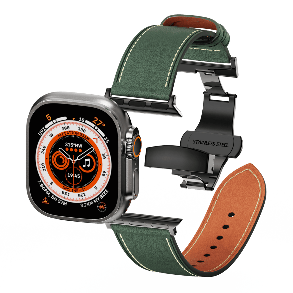 Leather Butterfly Band – Ideal Gift for Apple Watch - Wear with style
