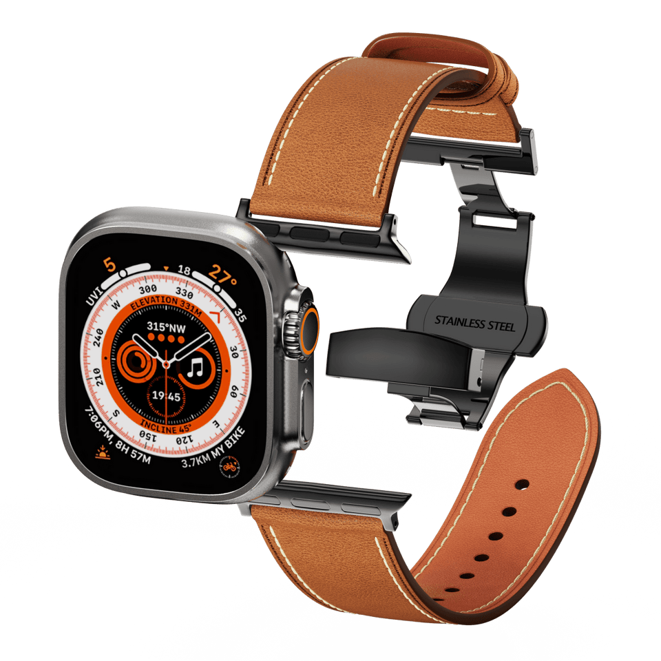 Leather Butterfly Band – Ideal Gift for Apple Watch - Wear with style