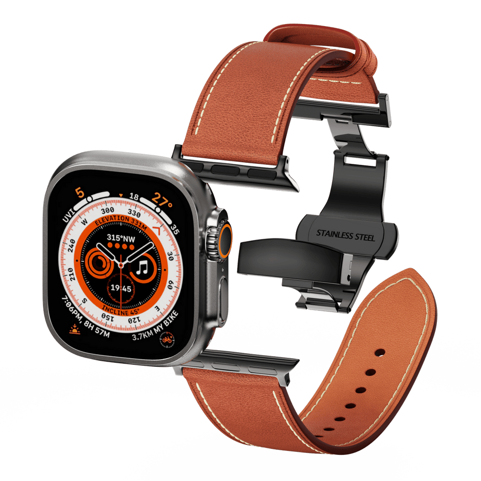 Leather Butterfly Band – Ideal Gift for Apple Watch - Wear with style