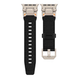 Leather Tactical Band for Apple Watch Ultra – 26mm Wide, Mecha - Style Connectors, Adventure - Ready - Wear with style