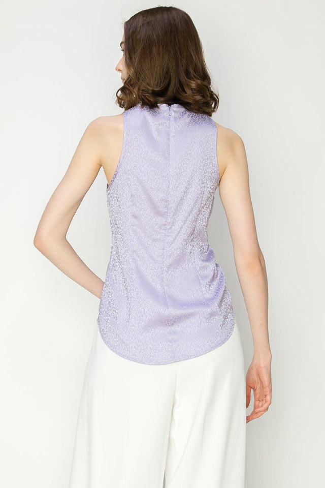 Leopard Print Twist front Sleeveless Blouse Top - Wear with style