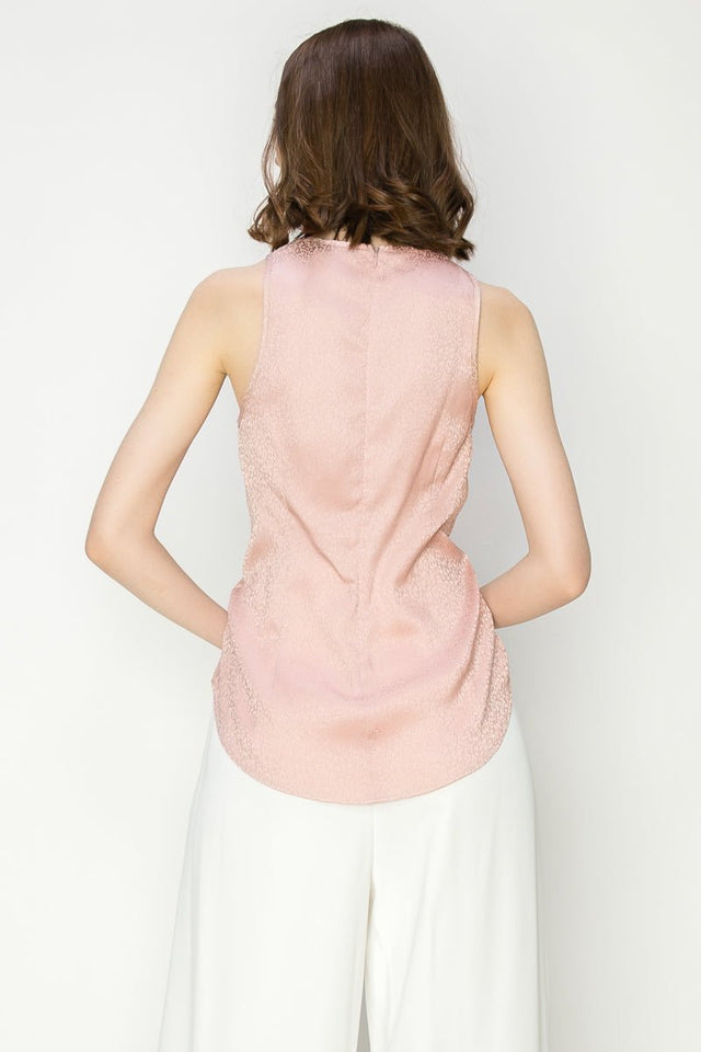 Leopard Print Twist front Sleeveless Blouse Top - Wear with style