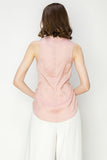 Leopard Print Twist front Sleeveless Blouse Top - Wear with style