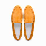 16-621-CGN LIVORNO Sueded Italian Goatskin Loafer Cognac