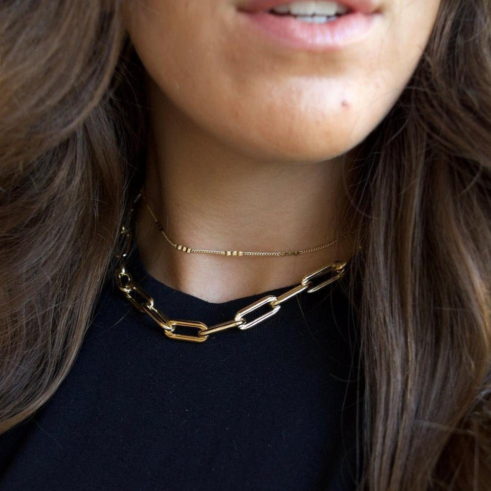 Long Chunky Link Choker - Wear with style