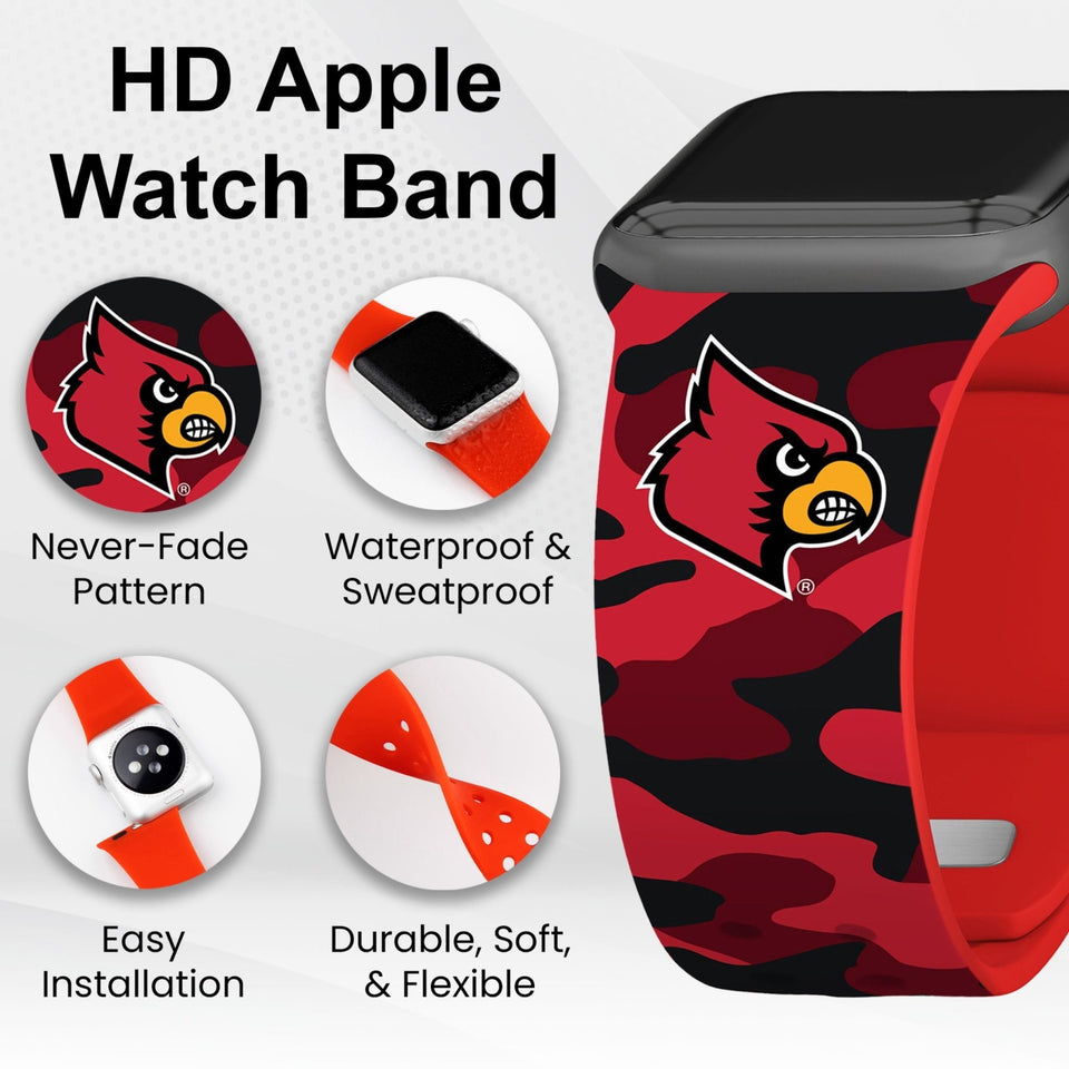 Louisville Cardinals HD Apple Watch Band - Wear with style