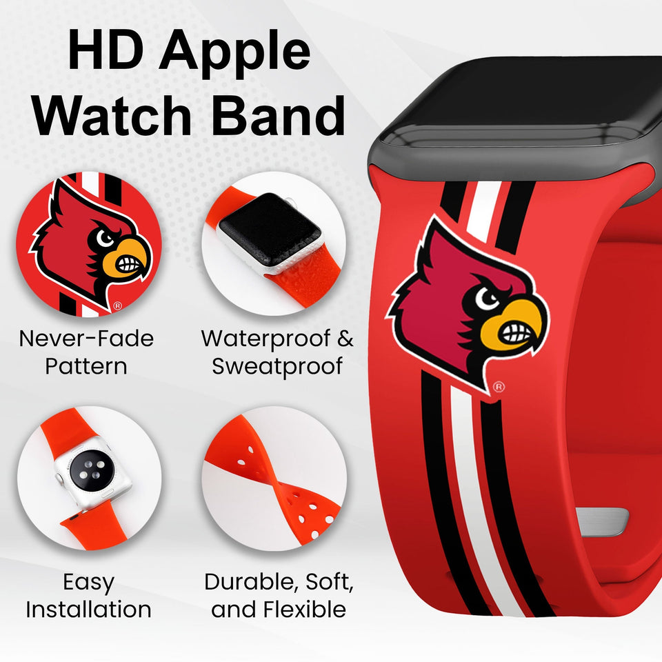 Louisville Cardinals HD Apple Watch Band - Wear with style
