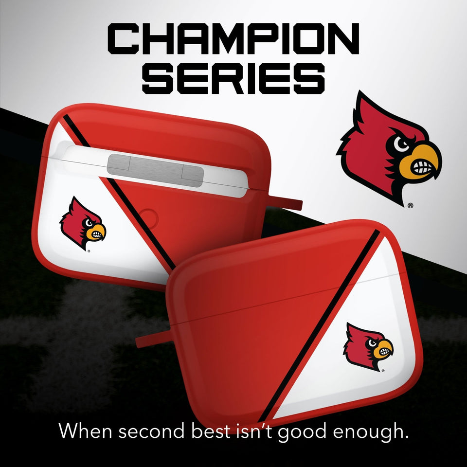 Louisville Cardinals HDX Champion Series Apple AirPods Pro 1 & 2 Case Cover - Wear with style