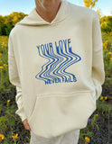 Love Never Fails Cream Unisex Hoodie - Wear with style