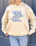 Love Never Fails Cream Unisex Hoodie - Wear with style