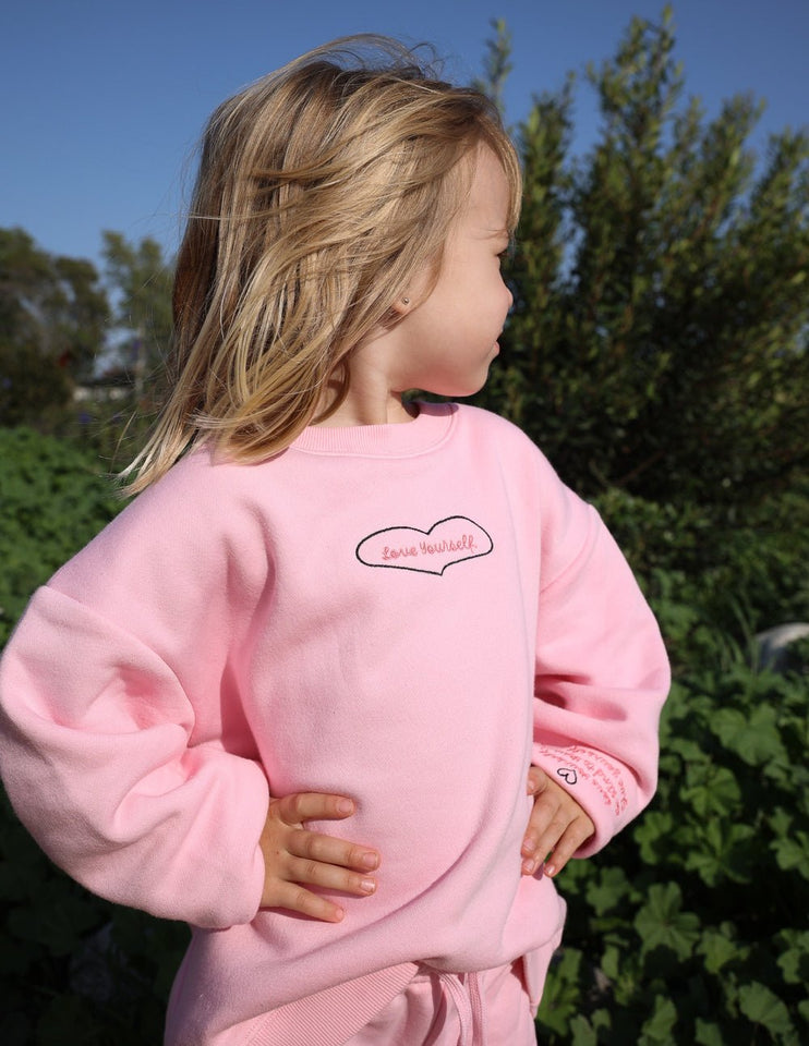Love Yourself Kids Crewneck - Wear with style