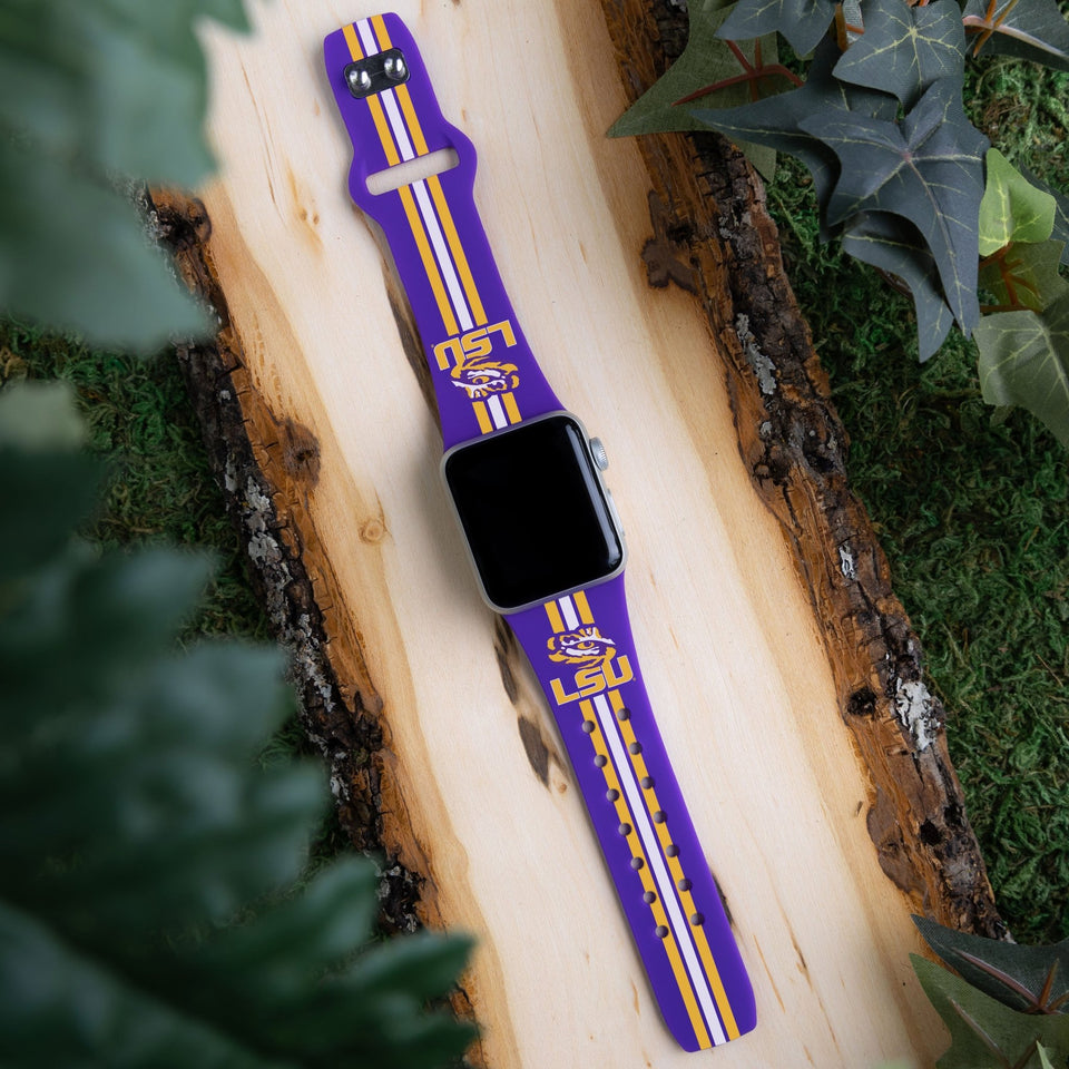 LSU Tigers HD Apple Watch Band - Wear with style