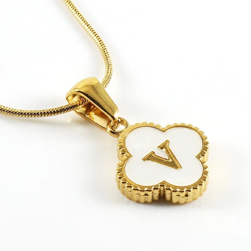 Lucky Clover Stainless Steel Pendant Necklace - Wear with style
