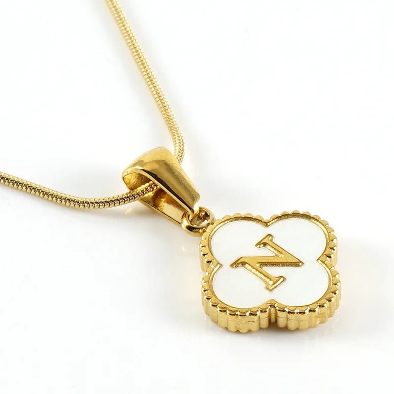 Lucky Clover Stainless Steel Pendant Necklace - Wear with style