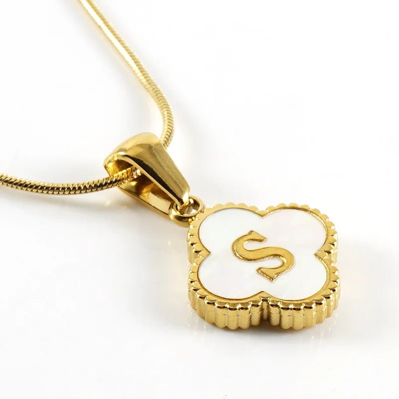 Lucky Clover Stainless Steel Pendant Necklace - Wear with style