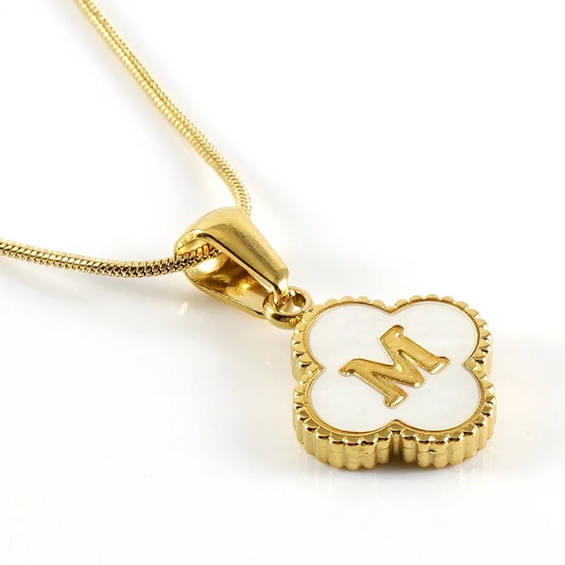 Lucky Clover Stainless Steel Pendant Necklace - Wear with style
