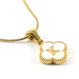 Lucky Clover Stainless Steel Pendant Necklace - Wear with style