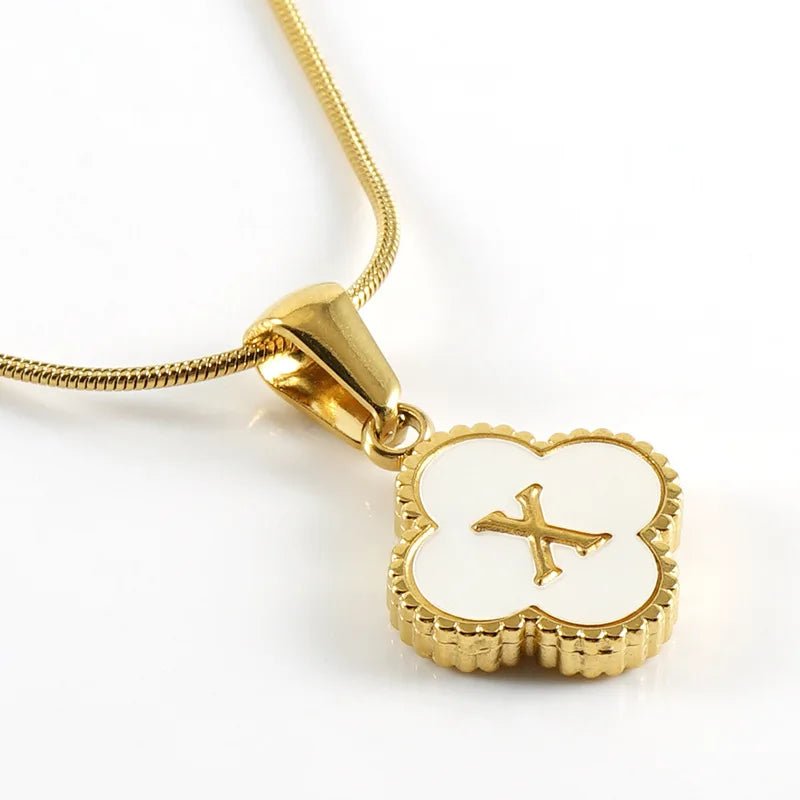 Lucky Clover Stainless Steel Pendant Necklace - Wear with style