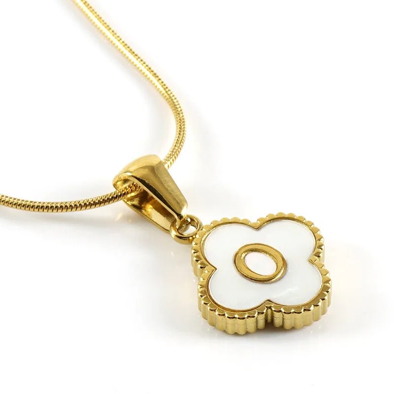 Lucky Clover Stainless Steel Pendant Necklace - Wear with style