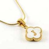 Lucky Clover Stainless Steel Pendant Necklace - Wear with style