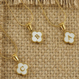 Lucky Clover Stainless Steel Pendant Necklace - Wear with style