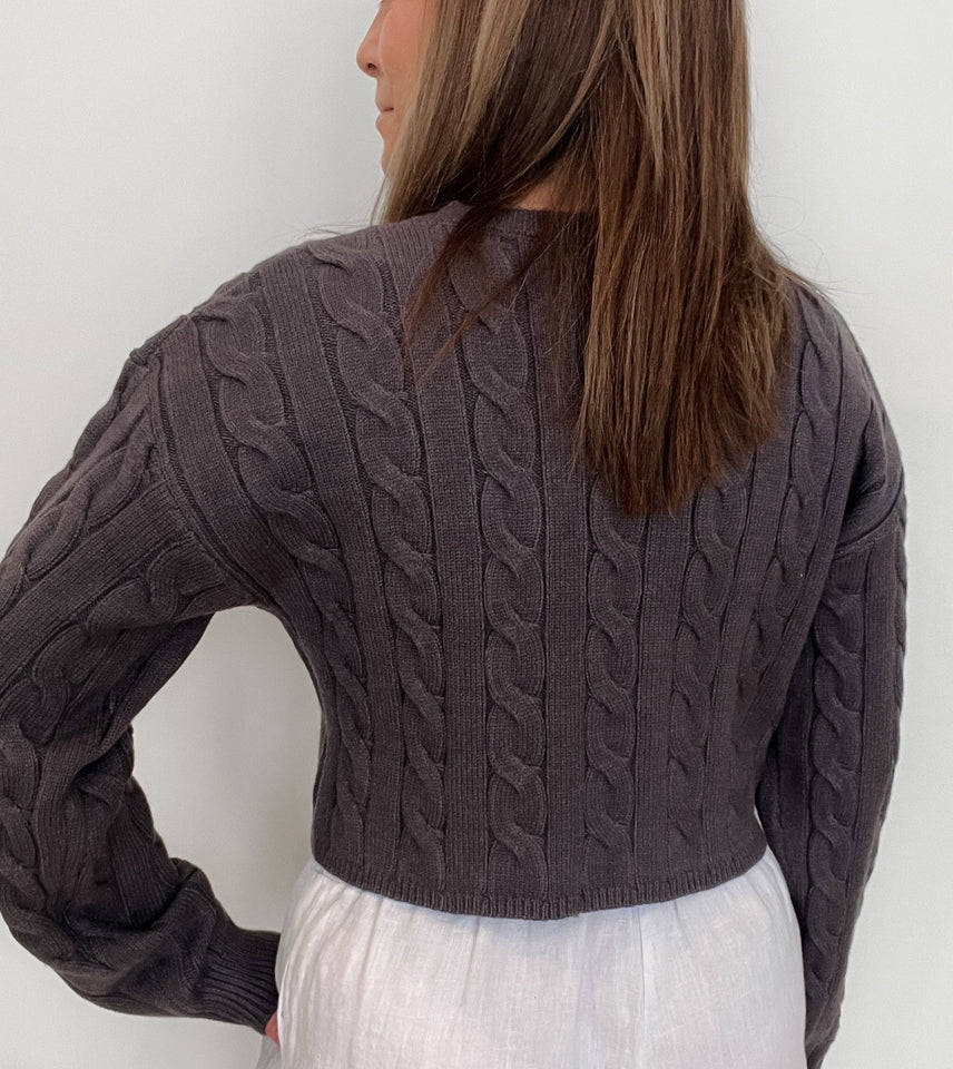 Luna Cable Knit Sweater-Final Sale - Wear with style