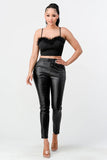 LUX FUR CREPE CROP TOP - Wear with style
