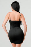 LUX TECHNO EMBELLISHED STRAP BODYCON MINI DRESS - Wear with style