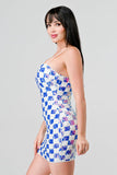 LUXE CHECK PATTERN SEQUINS - Wear with style