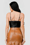 LUXE RHINESTONES COATING SWEETHEART SLEEVELESS BUSTIER TOP - Wear with style