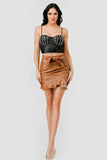 LUXE RHINESTONES COATING SWEETHEART SLEEVELESS BUSTIER TOP - Wear with style