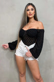 LUXE SHEER LACE OFF SHOULDER LONG SLEEVE BODYSUIT - Wear with style