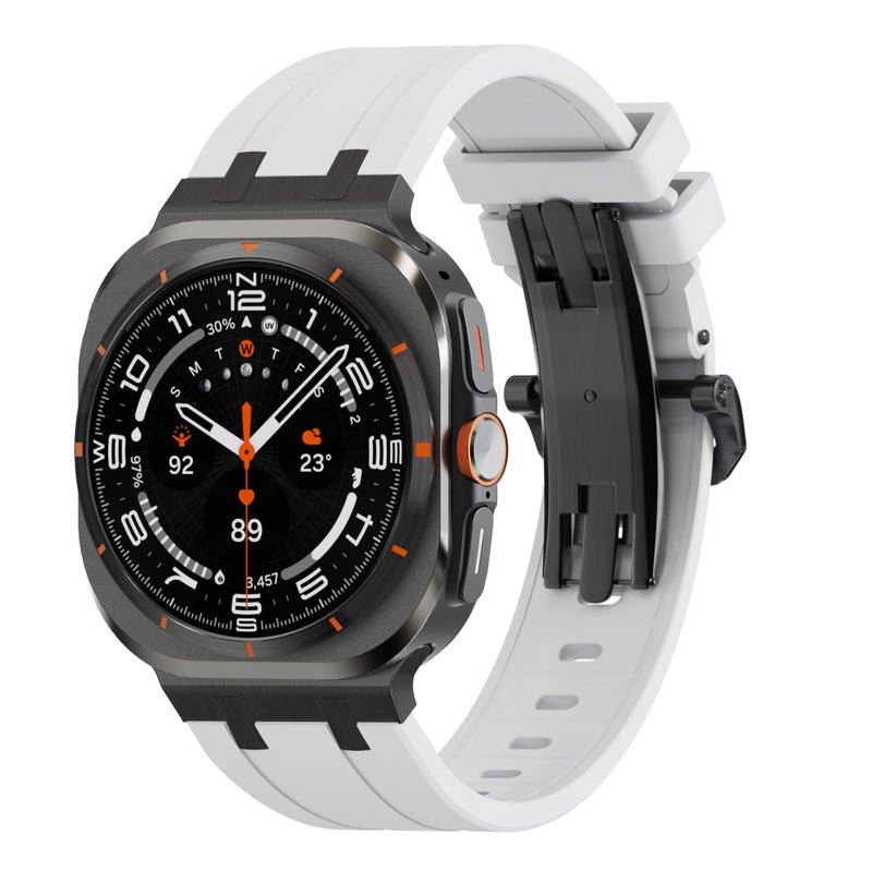 Luxury AP Butterfly Buckle Silicone Band For Galaxy Watch 7 Ultra/8 Ultra - Wear with style