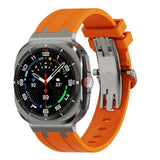 Luxury AP Butterfly Buckle Silicone Band For Galaxy Watch 7 Ultra/8 Ultra - Wear with style