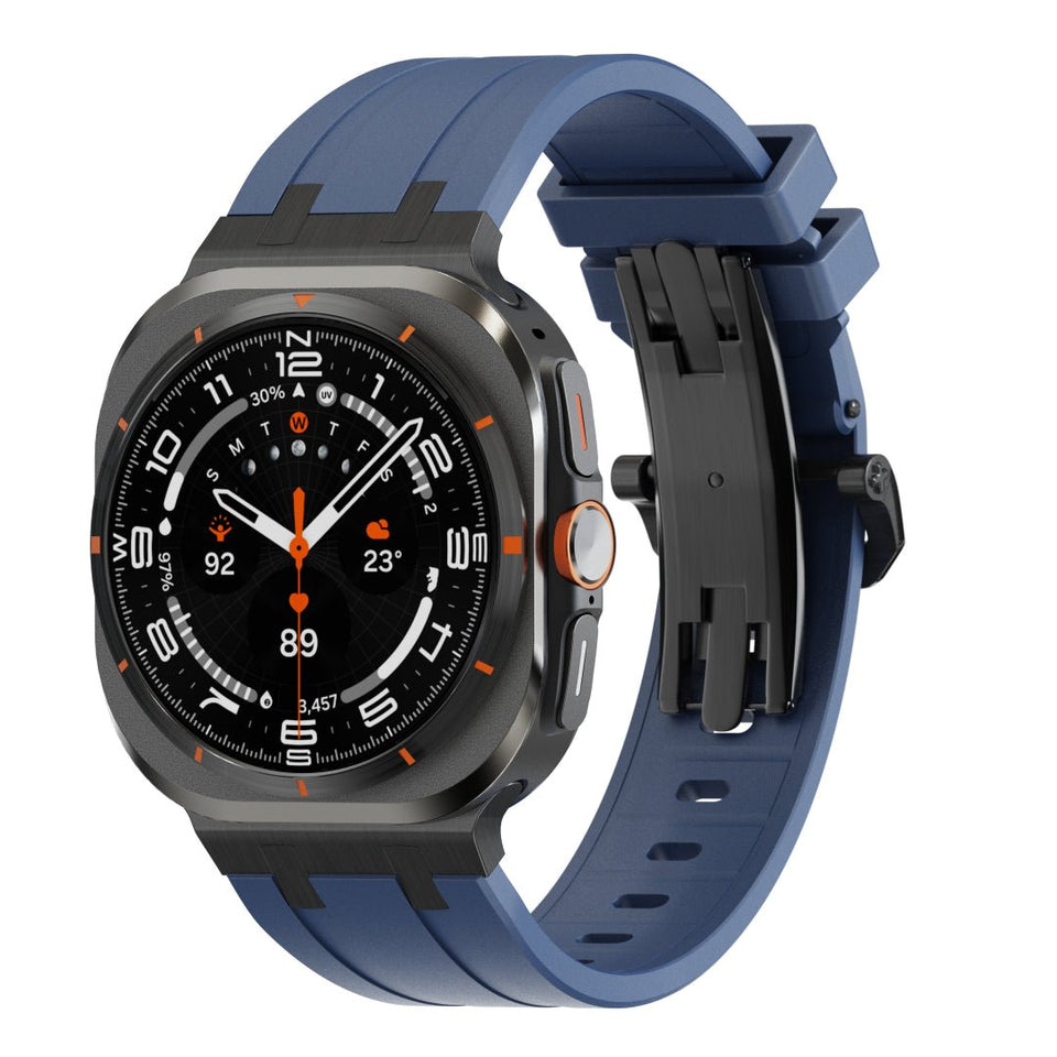 Luxury AP Butterfly Buckle Silicone Band For Galaxy Watch 7 Ultra/8 Ultra - Wear with style