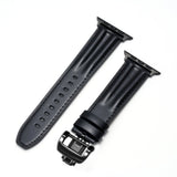 Luxury Full - Grain Leather Butterfly Buckle Band for Apple Watch - Wear with style