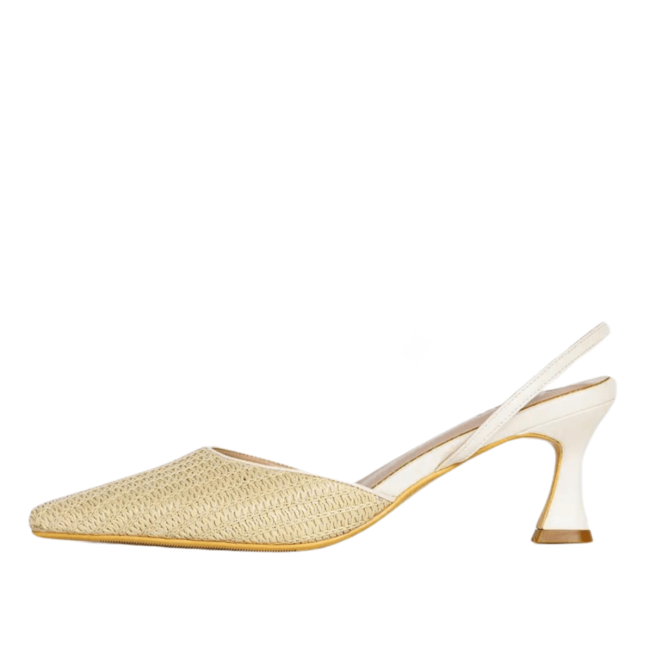 Lynn Slingback Pumps Beige - Wear with style