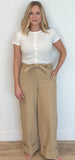 Macy Cotton Pants-Khaki - Wear with style