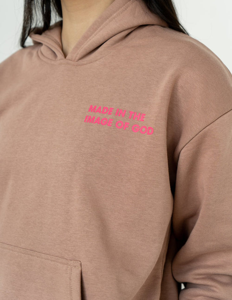 Made in the Image of God Brown Unisex Hoodie - Wear with style
