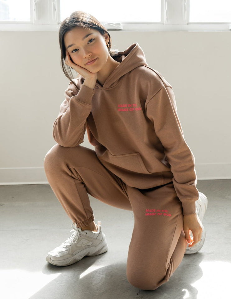 Made in the Image of God Brown Unisex Sweatpant - Wear with style