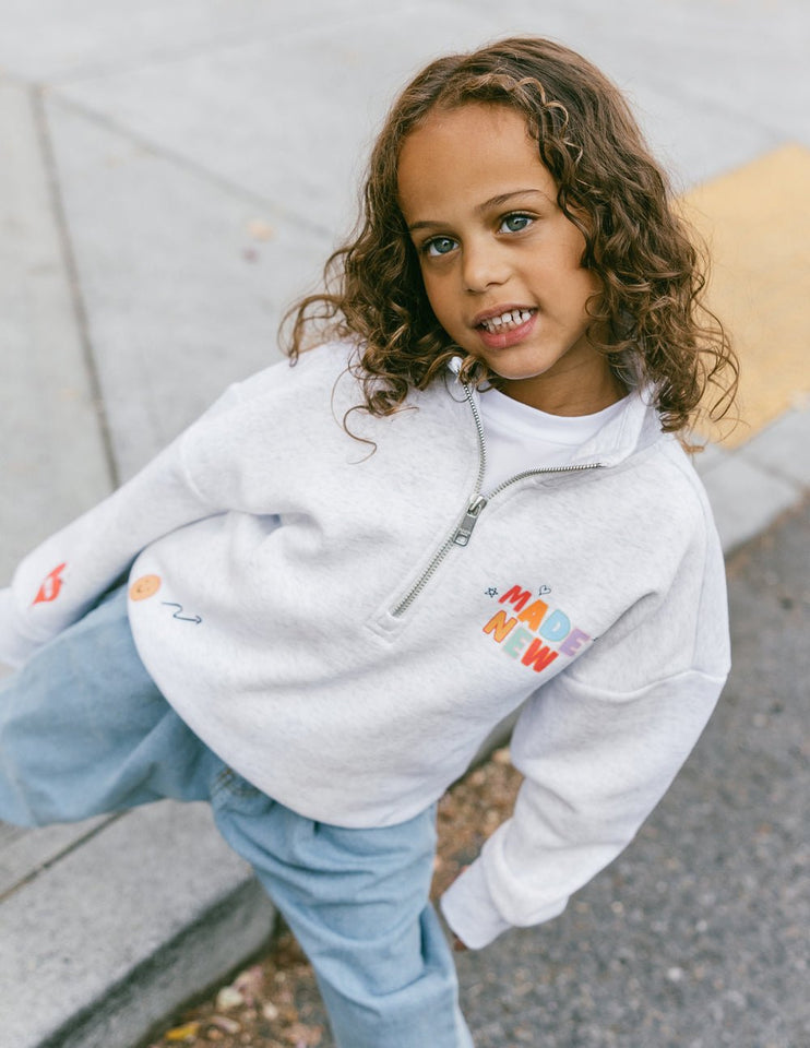 Made New Kids Half - Zip - Wear with style