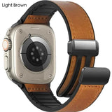 Magnetic Buckle Leather Band for Apple Watch - Wear with style