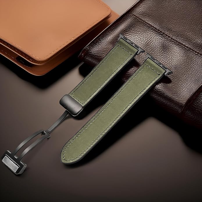 Magnetic Buckle Leather Band for Apple Watch - Wear with style