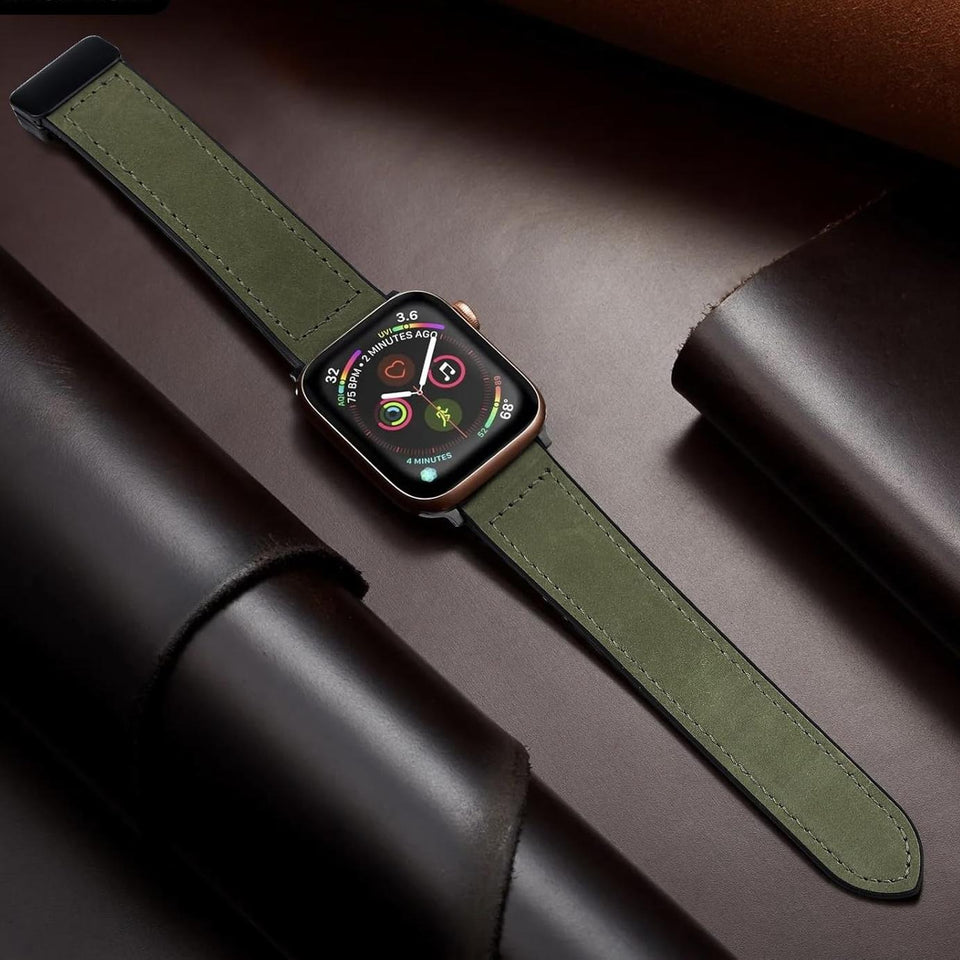 Magnetic Buckle Leather Band for Apple Watch - Wear with style