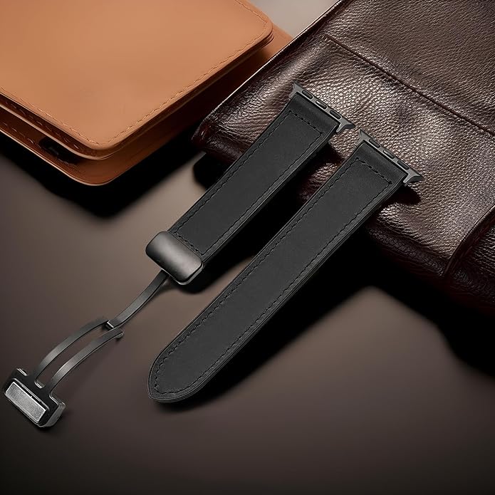 Magnetic Buckle Leather Band for Apple Watch - Wear with style