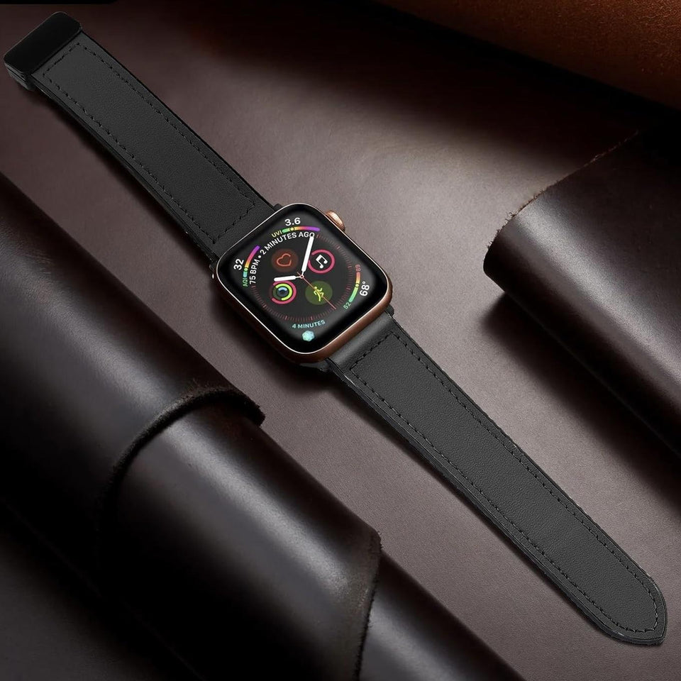 Magnetic Buckle Leather Band for Apple Watch - Wear with style
