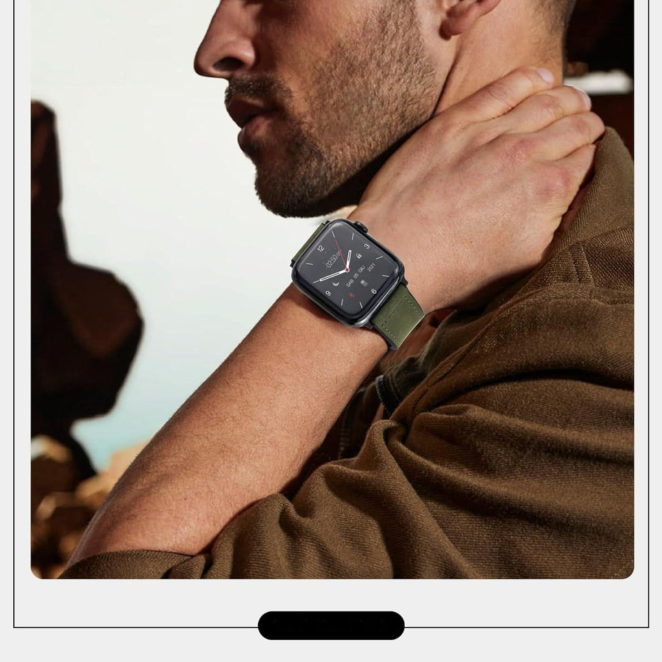 Magnetic Buckle Leather Band for Apple Watch - Wear with style