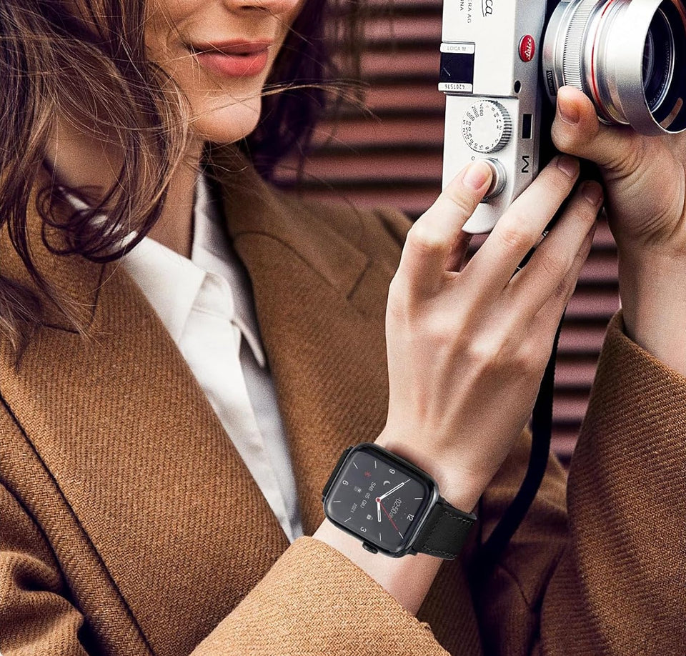 Magnetic Buckle Leather Band for Apple Watch - Wear with style